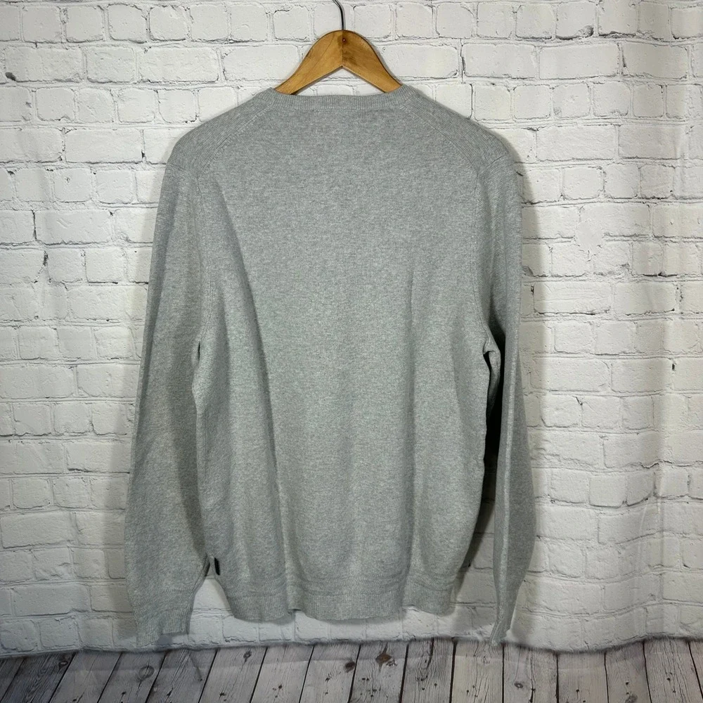 Rodd & Gunn Kelvin Grove Knit Mens‎ V-Neck Supima Cotton Sweater Pebble Grey